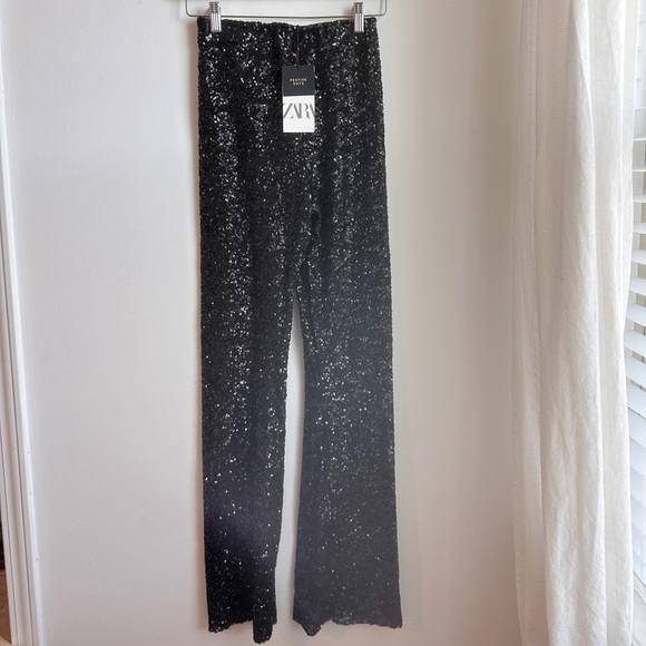 Zara Sequin Pants - Picture 1 of 2
